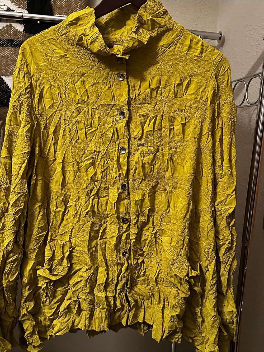 Chalet et Cici “Emilee” Celery shirt - Sz L- NWOT - Picture 4 of 6